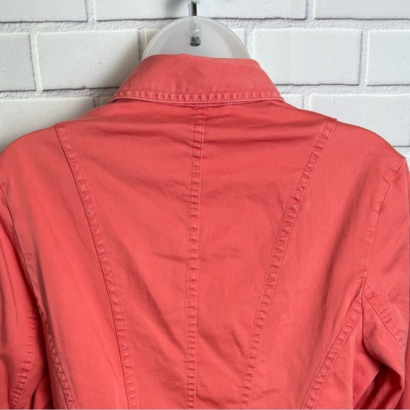 Talbots orange stretch blazer Jacket Lightweight Tailored/size 10 - Picture 7 of 8